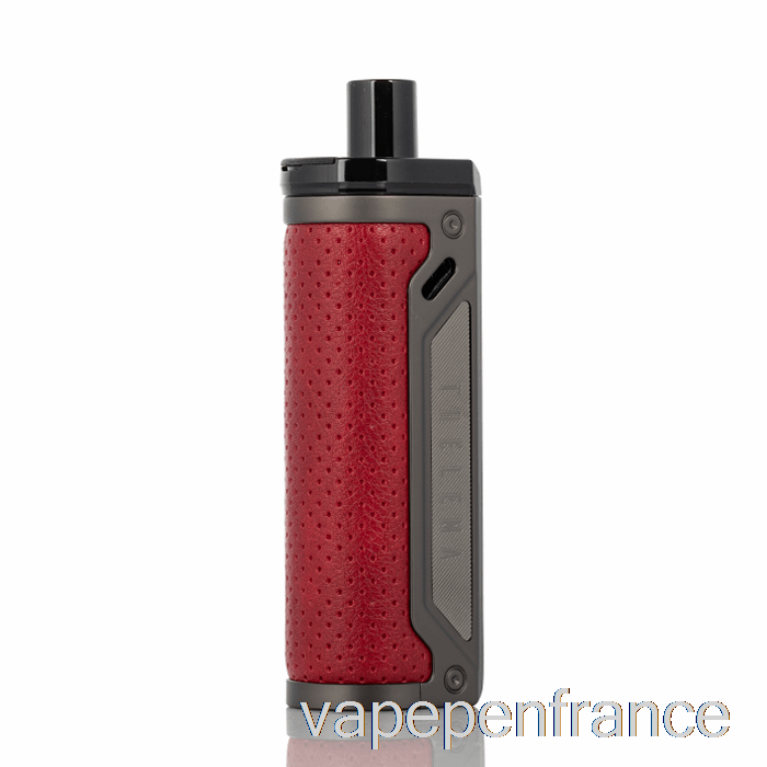 Perdu Vape Thelema 80w Pod Mod Kit Gunmetal / Stylo Vape En Cuir Grainé